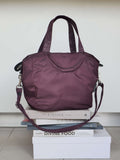 Nerano cabas nylon satiné - Bordeaux