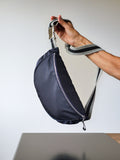 Gabin nylon satiné - Bleu Nuit Swag Noir