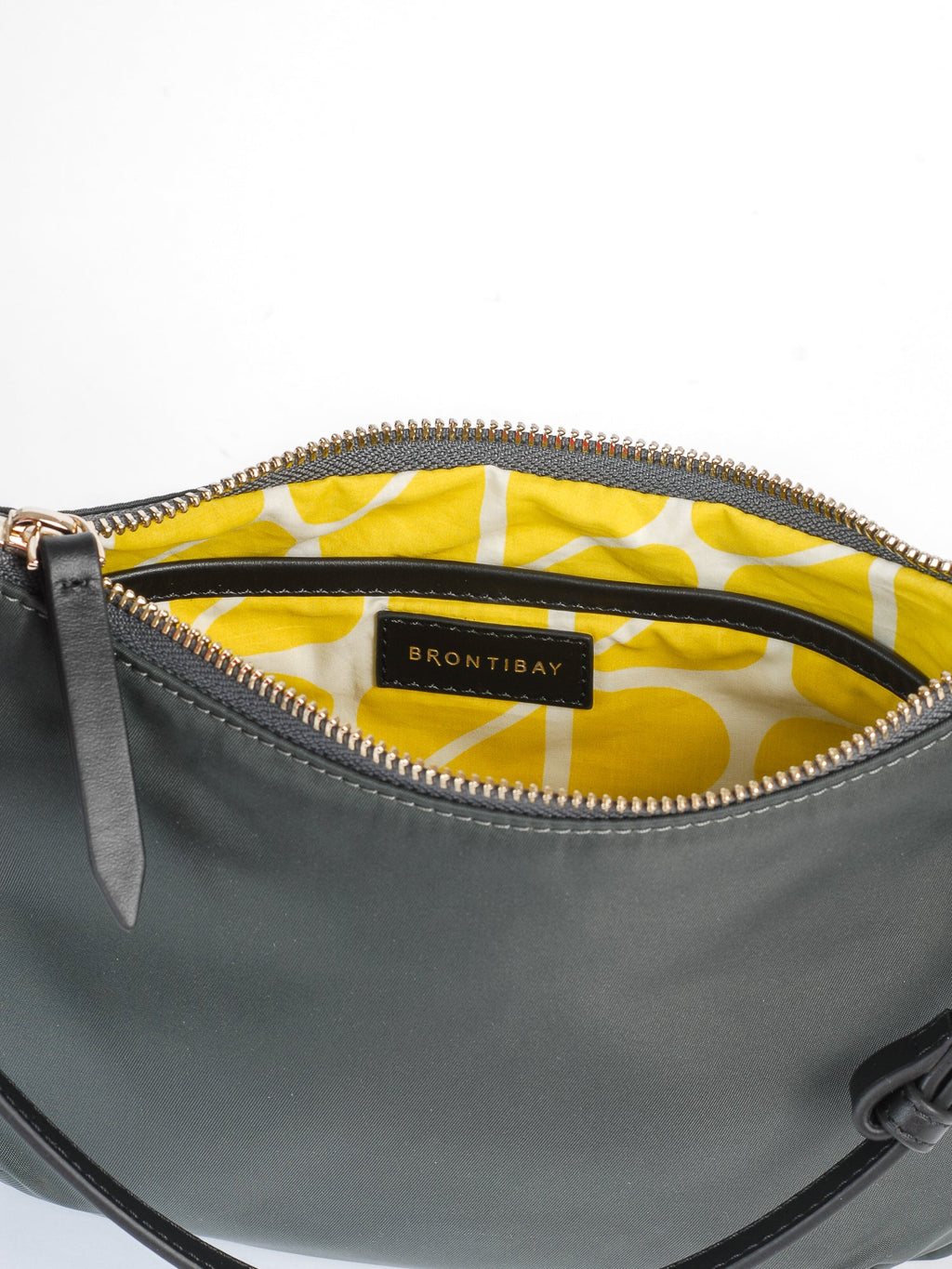 Beatrix sac nylon satiné - Gris Foncé