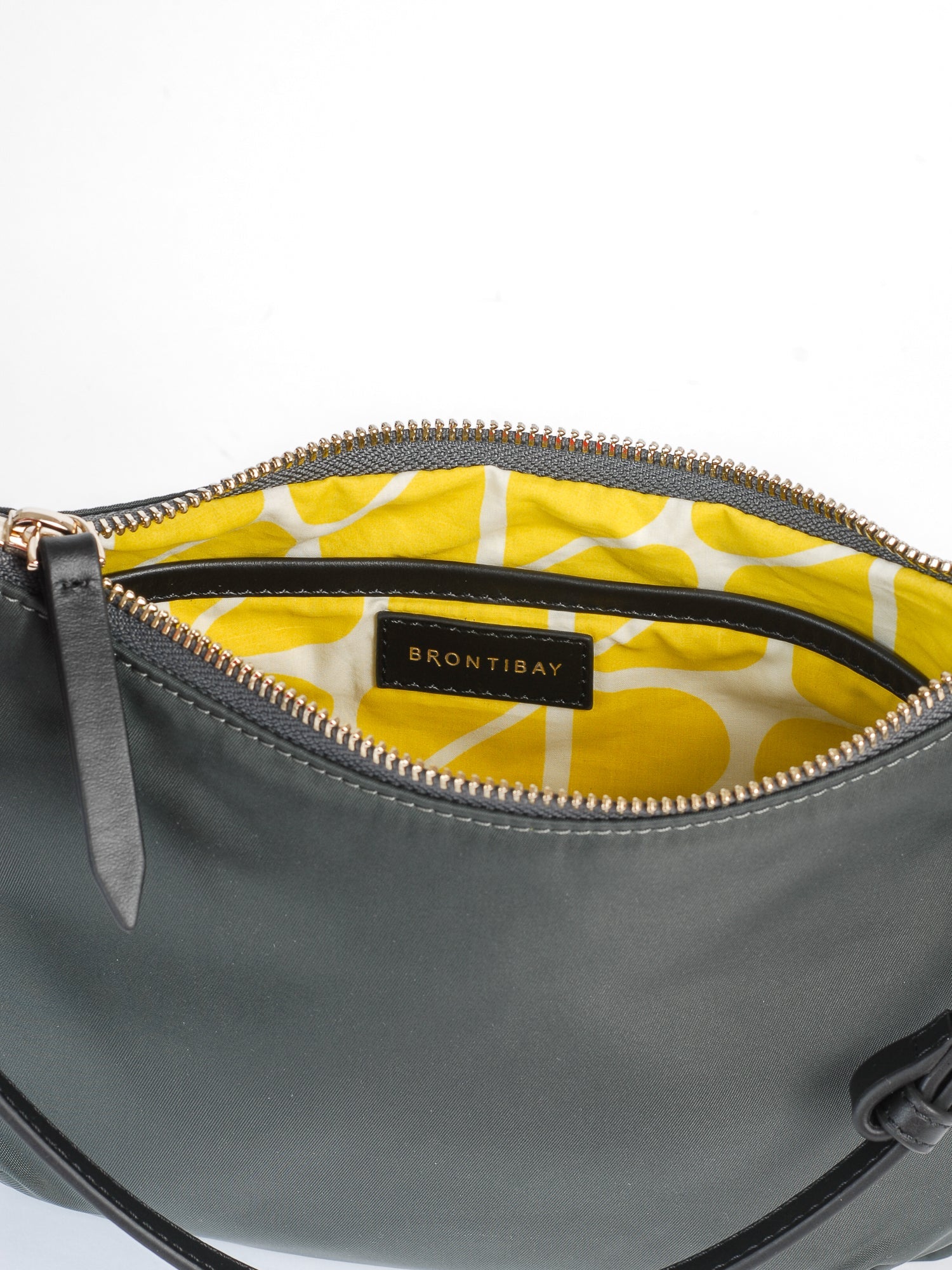 Beatrix sac nylon satiné - Gris Foncé