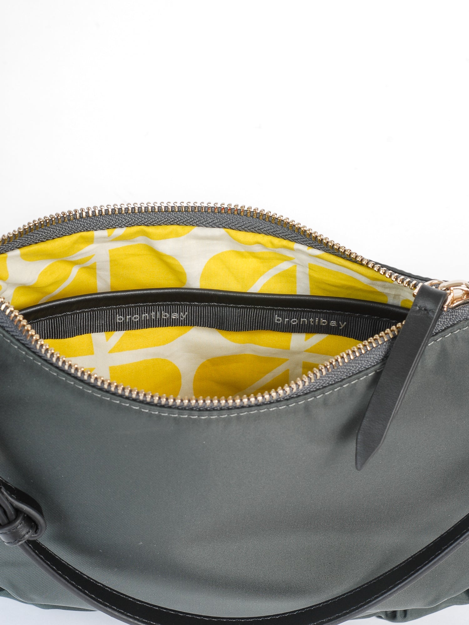 Beatrix sac nylon satiné - Gris Foncé