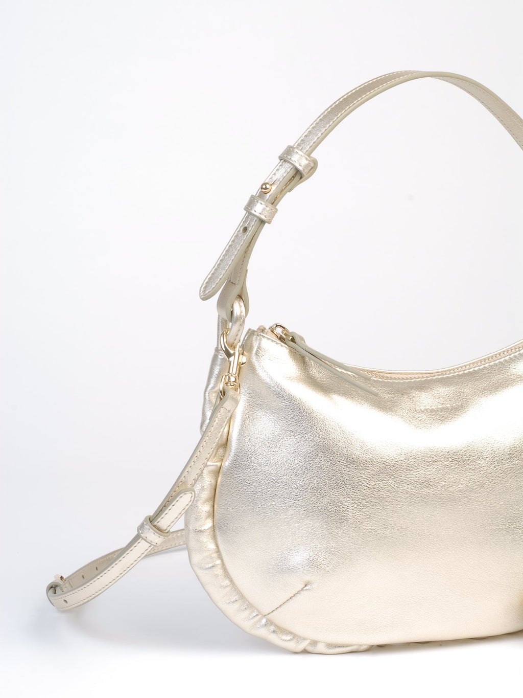 Beatrix sac cuir luna - Doré