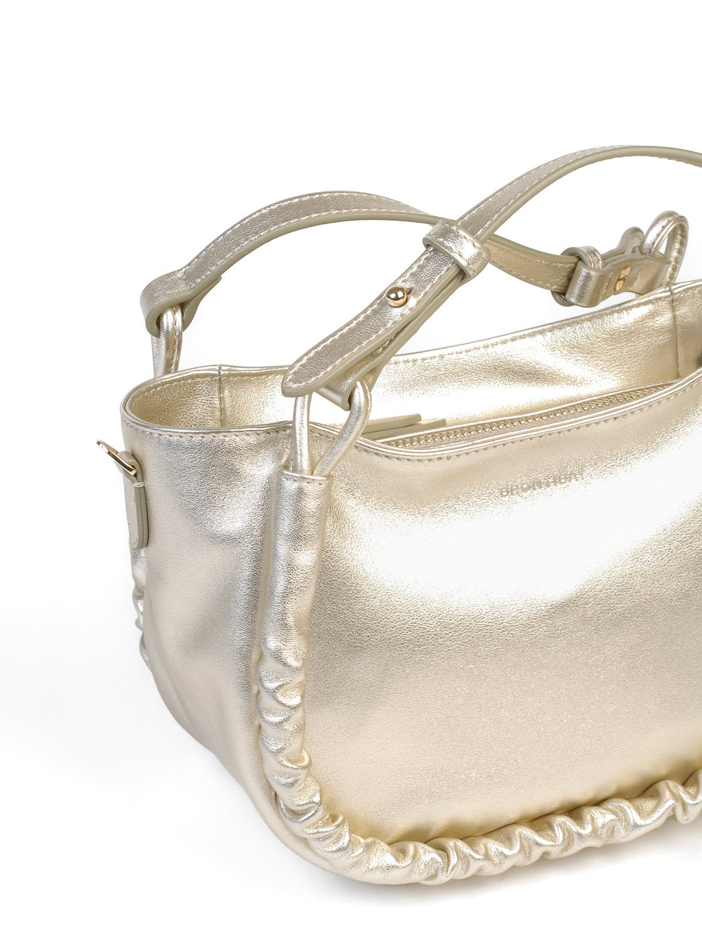 Calliope sac cuir luna - Doré