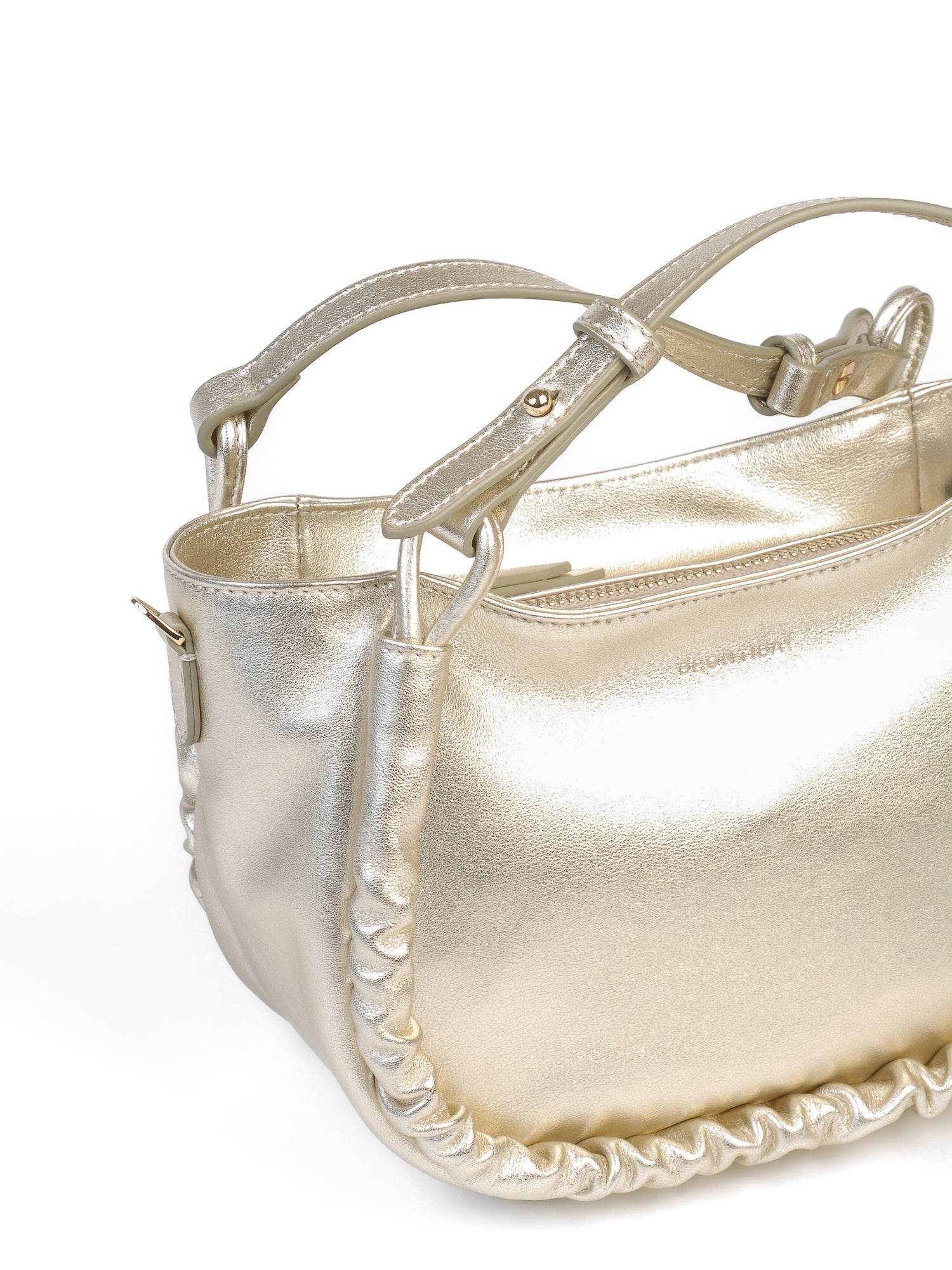 Calliope sac cuir luna - Doré