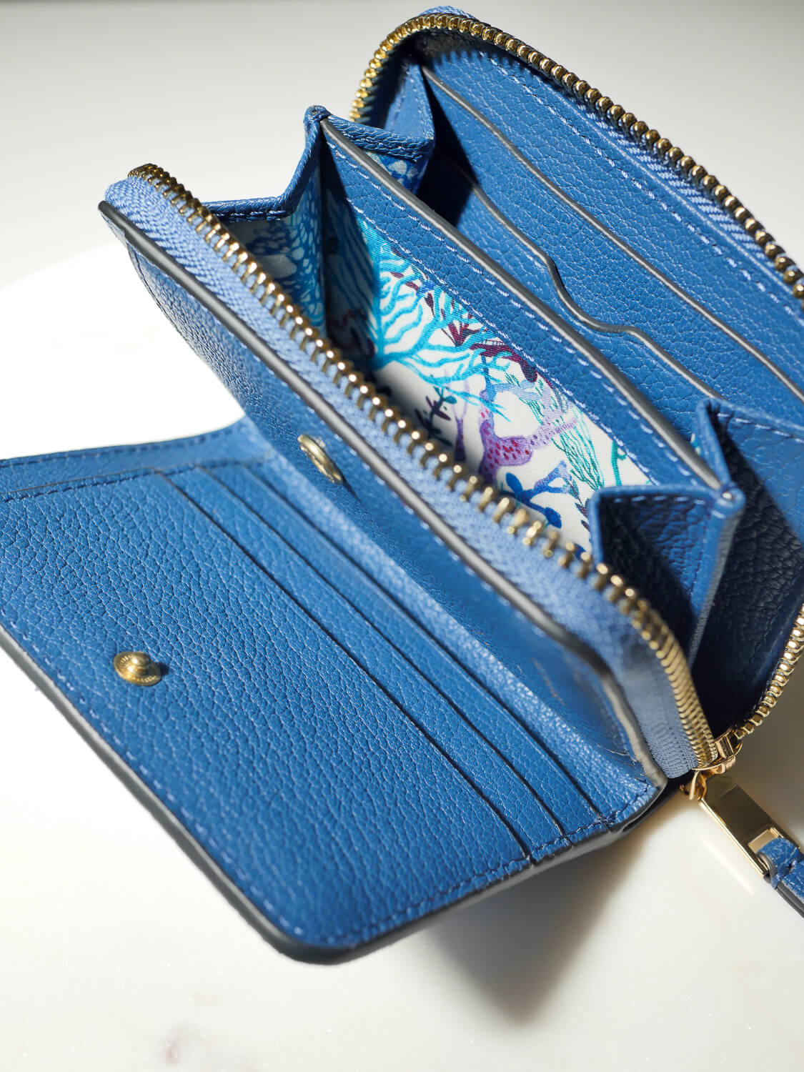 Lilou patch daim - Indigo
