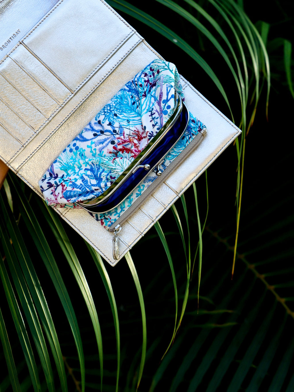 Nelly cuir luna - Doré-Liberty Reef Bleu