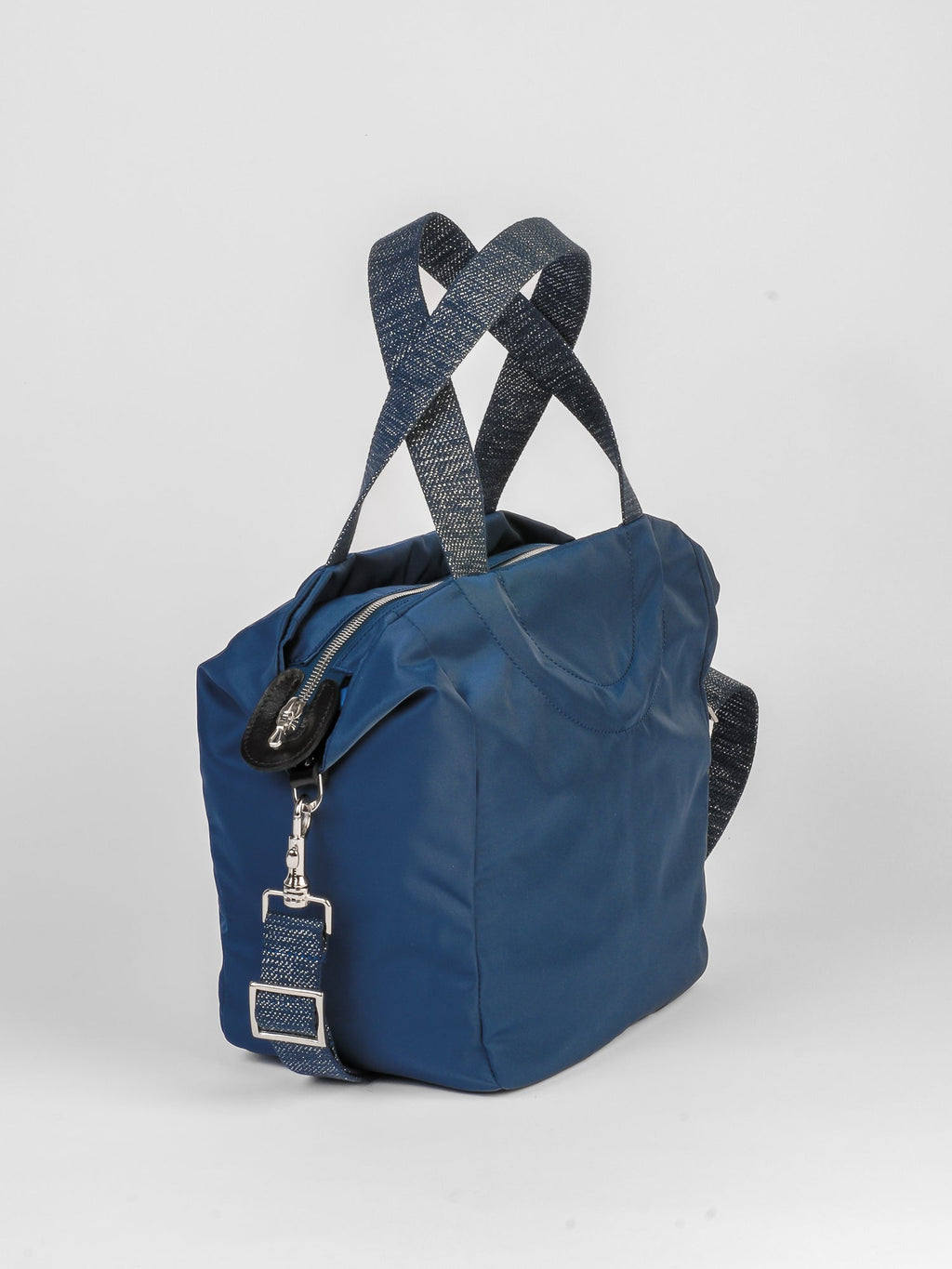 Nerano cabas nylon satiné - Blueberry