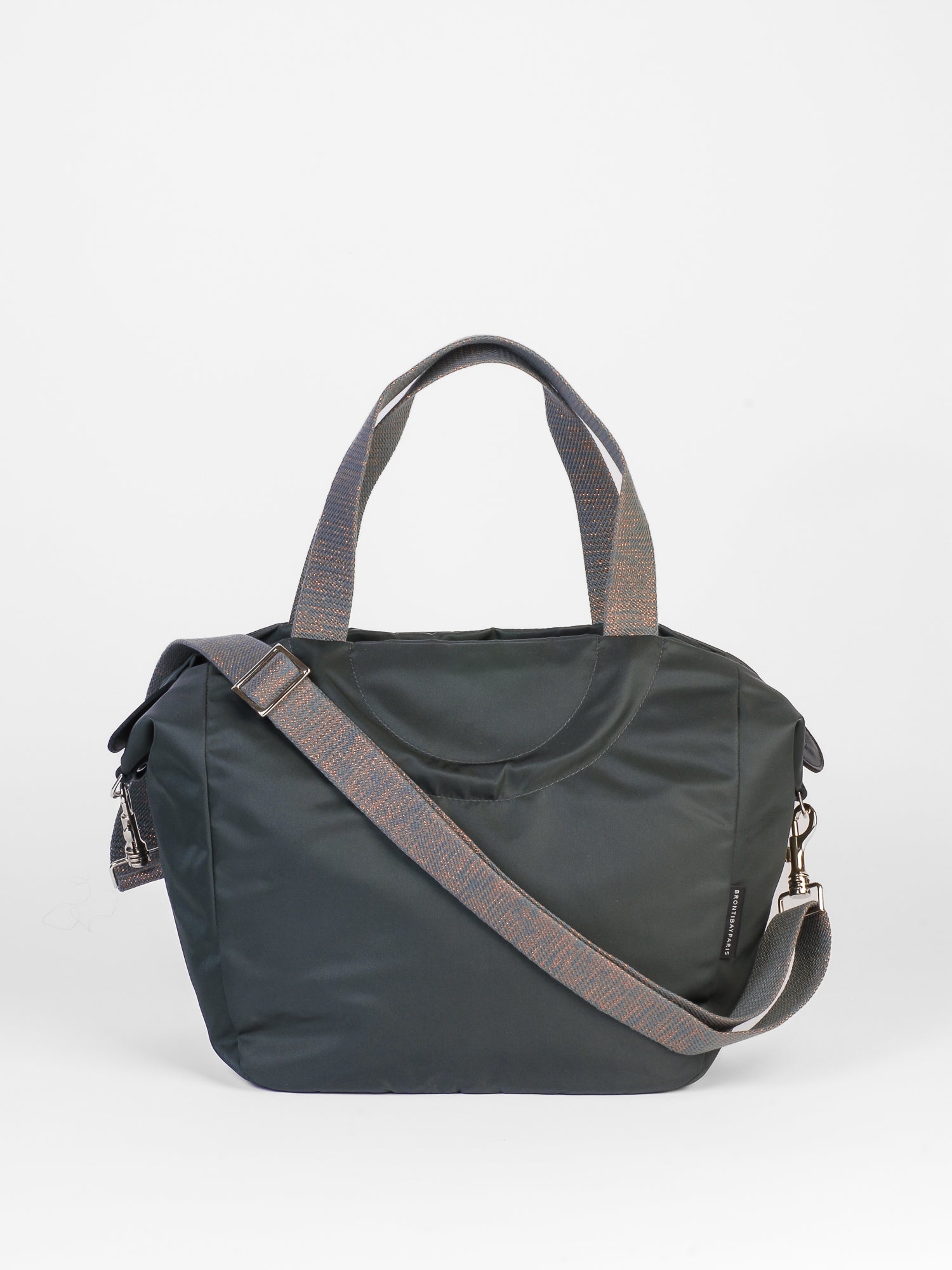 Nerano cabas nylon satiné - Gris Foncé