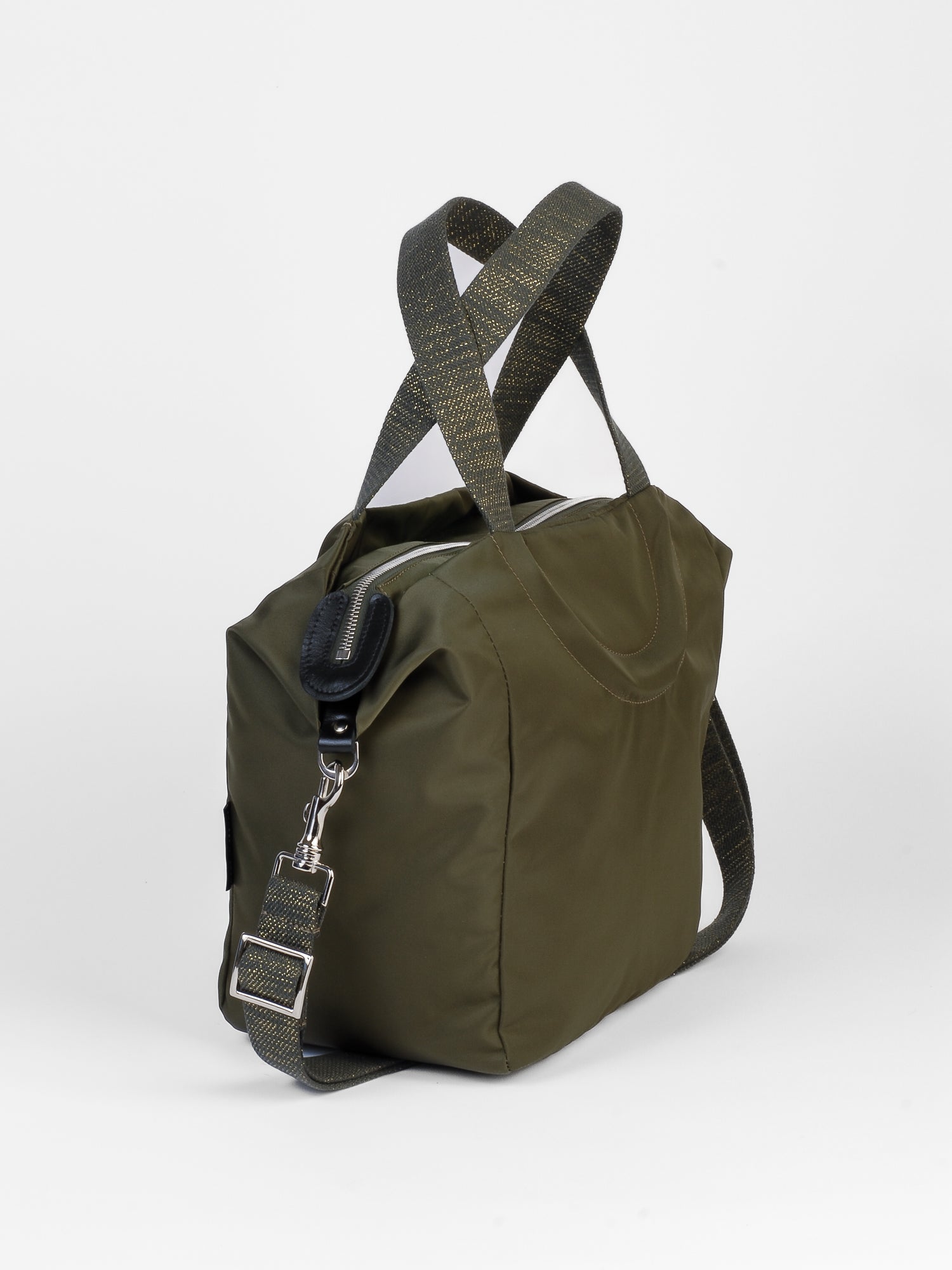 Nerano cabas nylon satiné - Militaire