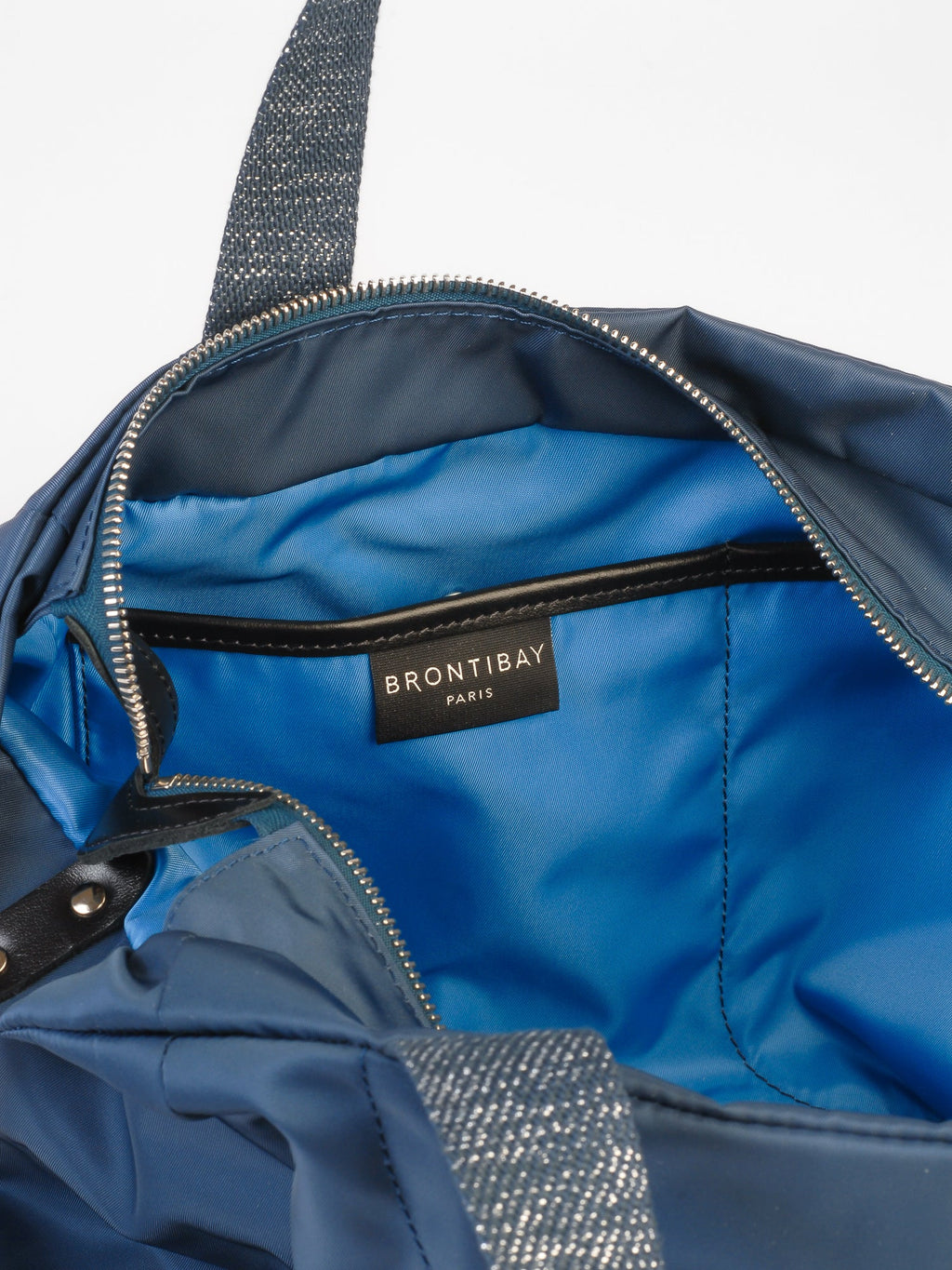 Nerano cabas nylon satiné - Blueberry