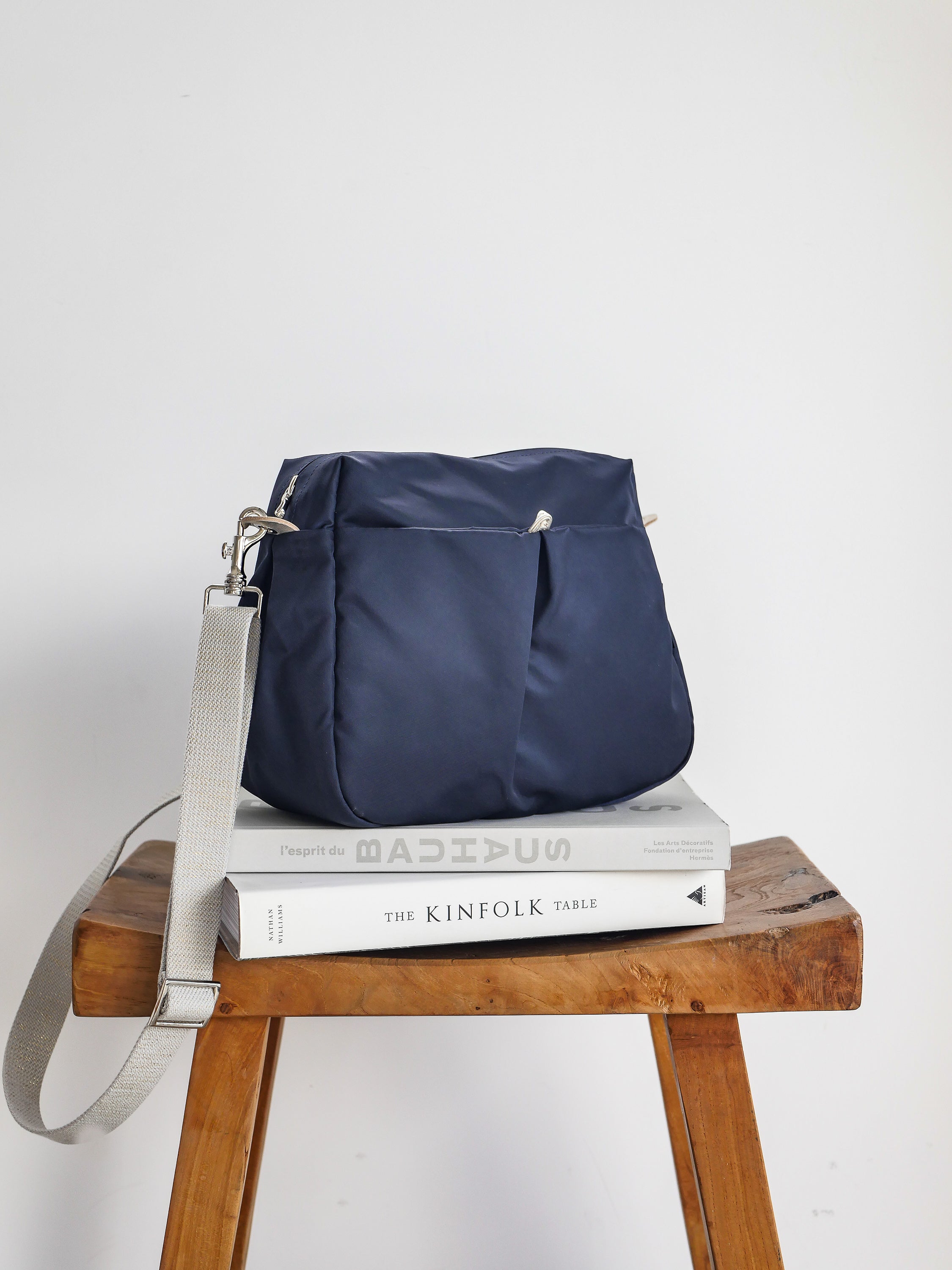 Ravello sac nylon satiné - Bleu Nuit