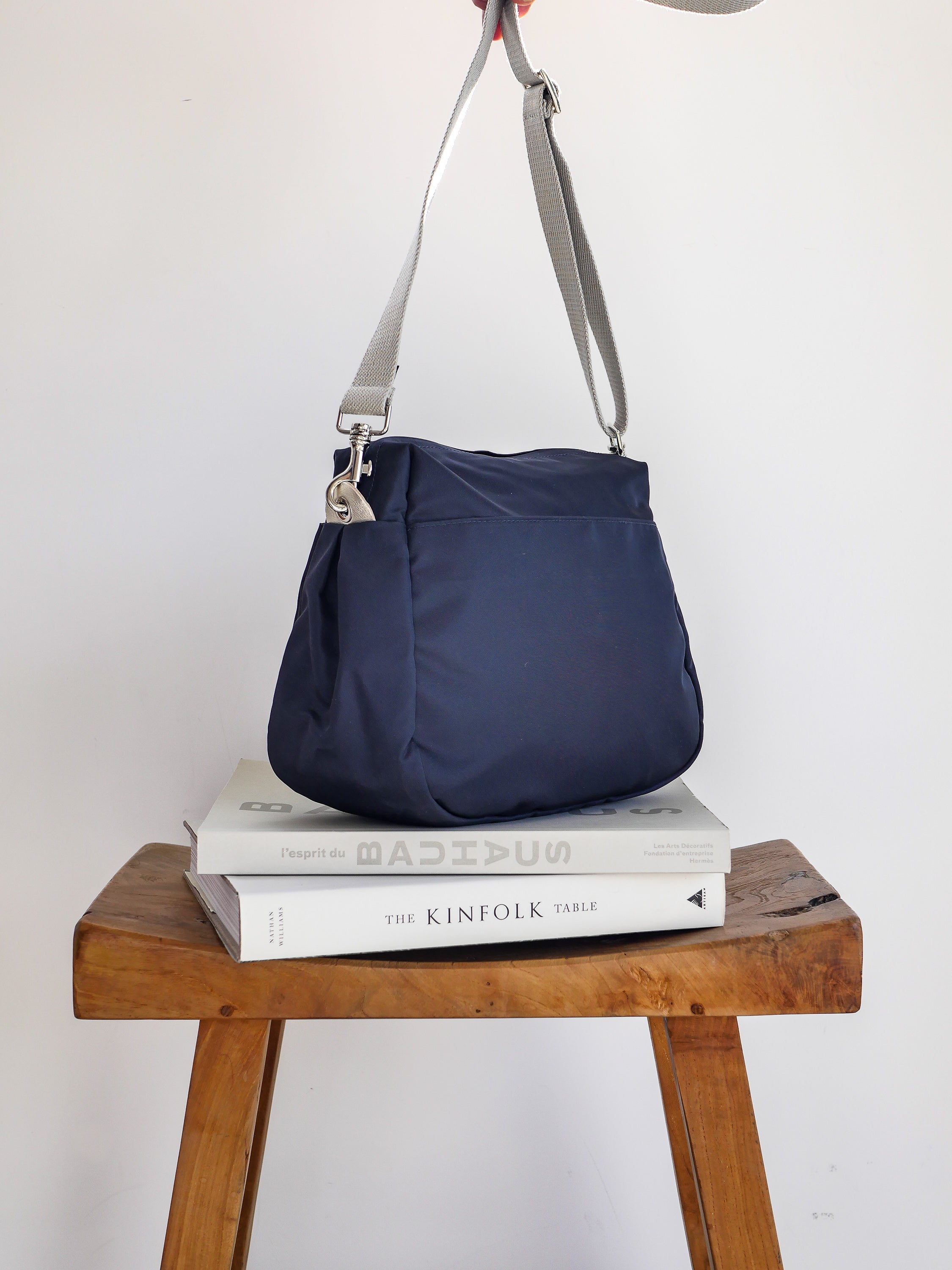 Ravello sac nylon satiné - Bleu Nuit