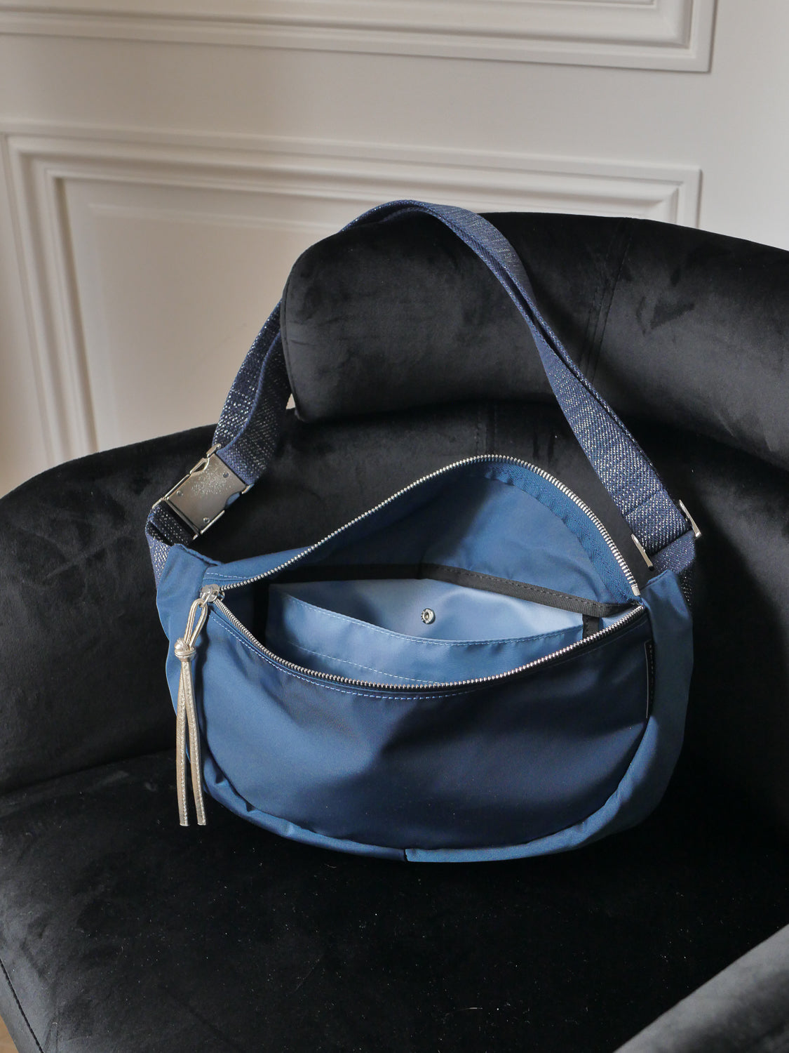 Sakari nylon satiné - Sapphire