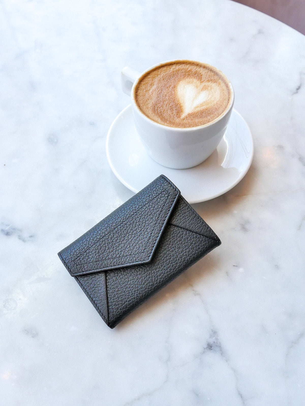 Katie porte cartes cuir dutch - Noir