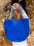 Maven sac daim - Bleu Electrique
